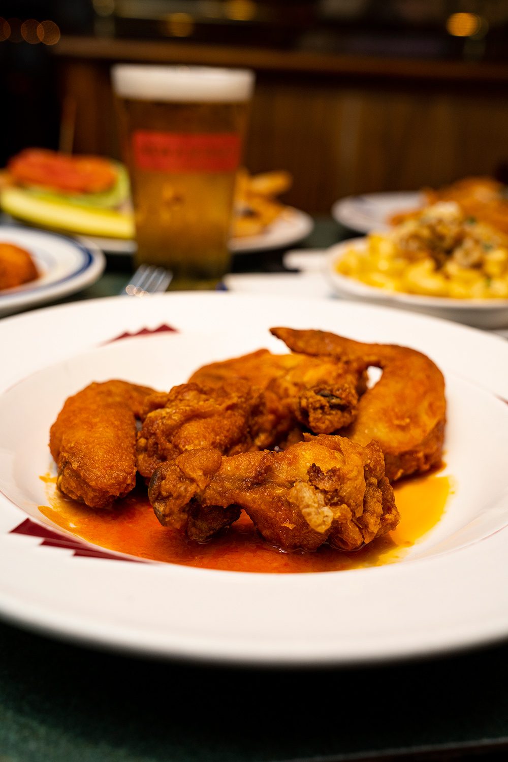 A plate of Charlie's famous wings