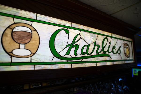 The stained glass Charlie's lightbox