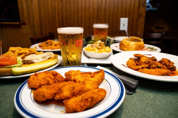 Boneless breast tenders, golden